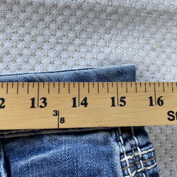 Rock Revival Jeans Women's 28 Easy Straight Tetbury Flap Pocket Bling Low Rise - Picture 13 of 16